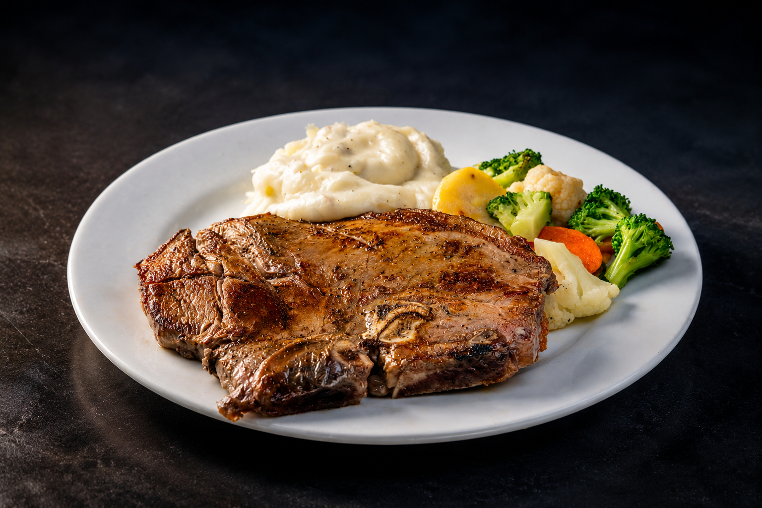 Hearty dinner plate served with bold fresh flavor